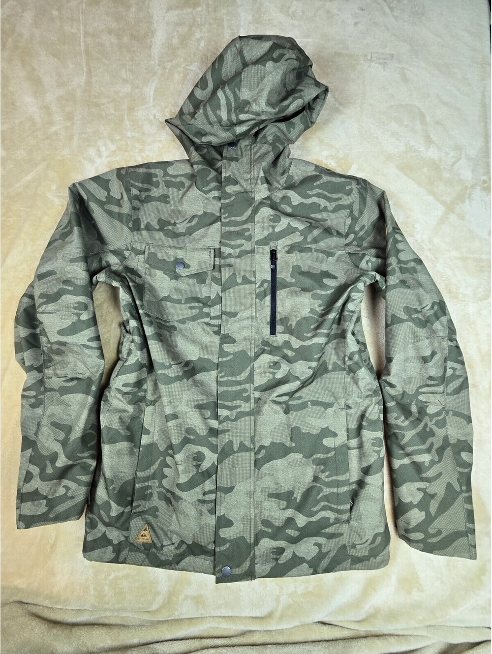 Mens Quicksilver Dryflight 10K Waterproof Jacket (Outer Shell) S Small